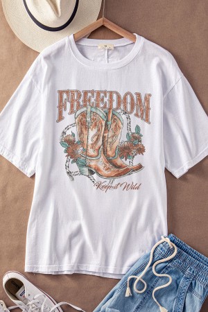 0000-6024<br/>Freedom Western Graphic Tee