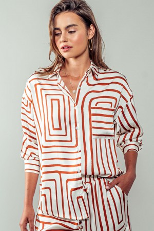 0645-6113<br/>Smooth Symmetry Shirt - Premium Silk