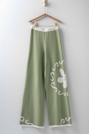 0731-7929<br/>Blossom Knit Wide-Leg Pants