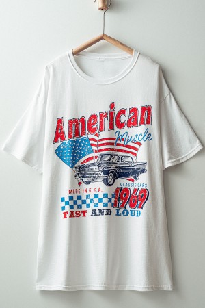 0741-3078<br/>American Muscle Car Graphic Tee